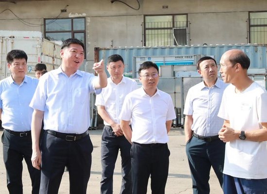 鞍山市委书记 王忠昆 来我们钢都物流考察工作